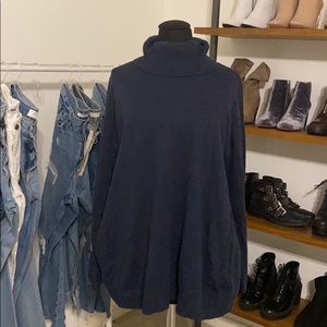 H&M Cowl Neck Navy Sweater